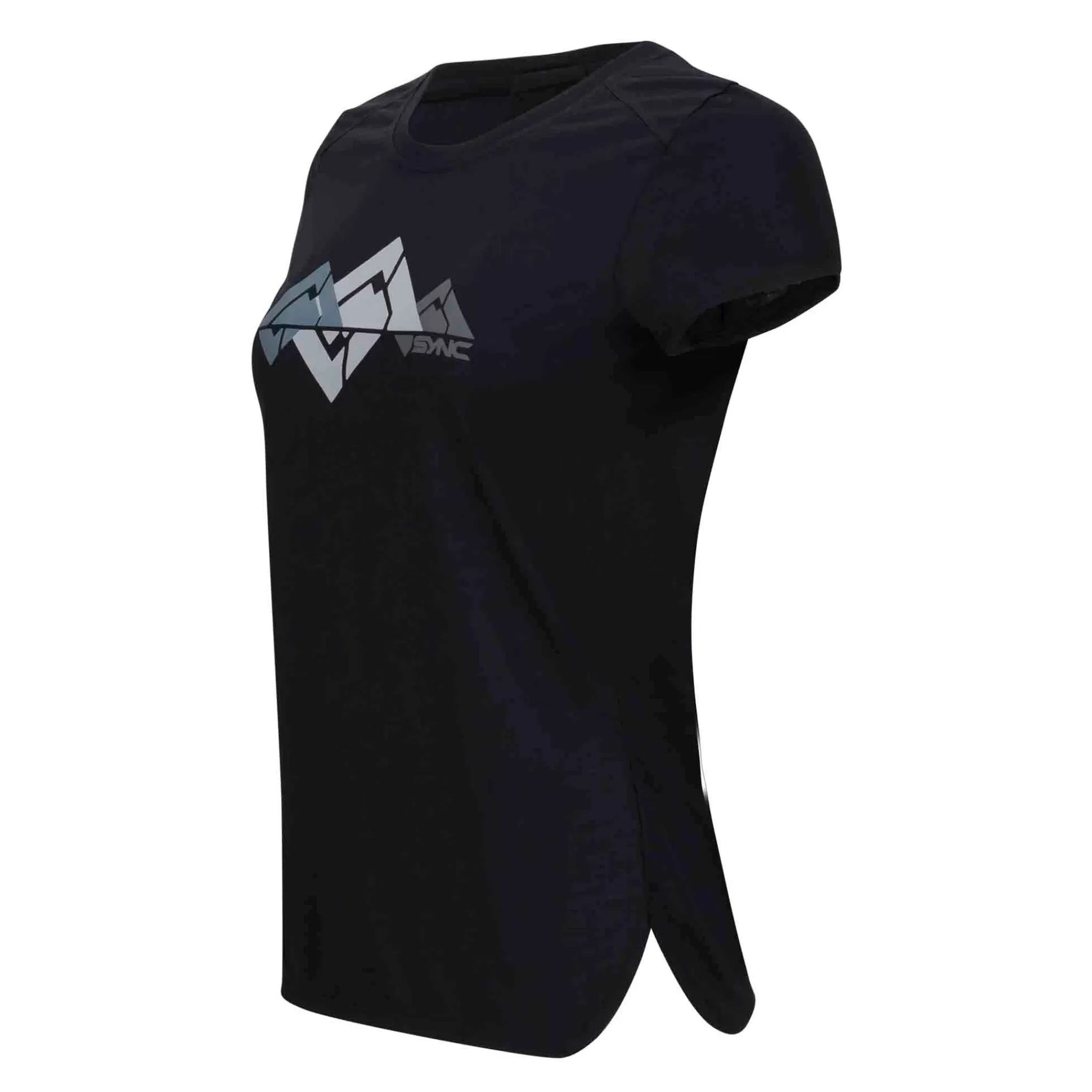 SYNC Performance Women'S Glacier Tee- Black | Cotton Tee Shirt | | T-Shirts